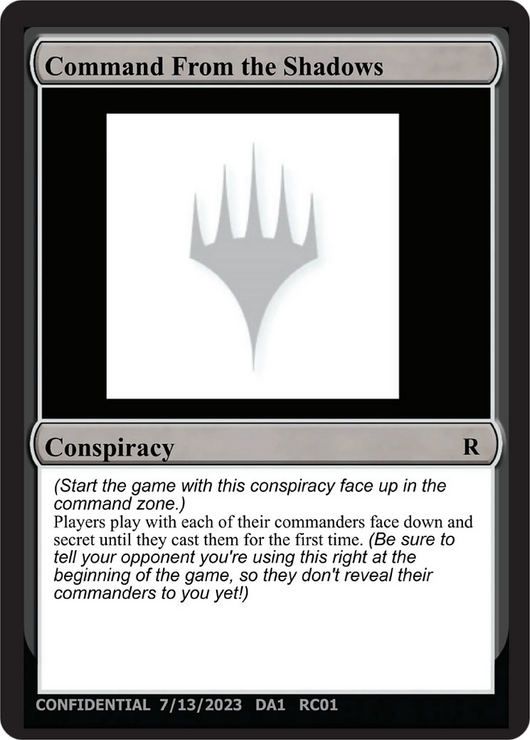Command From the Shadows [Unknown Event] | Odin's Place