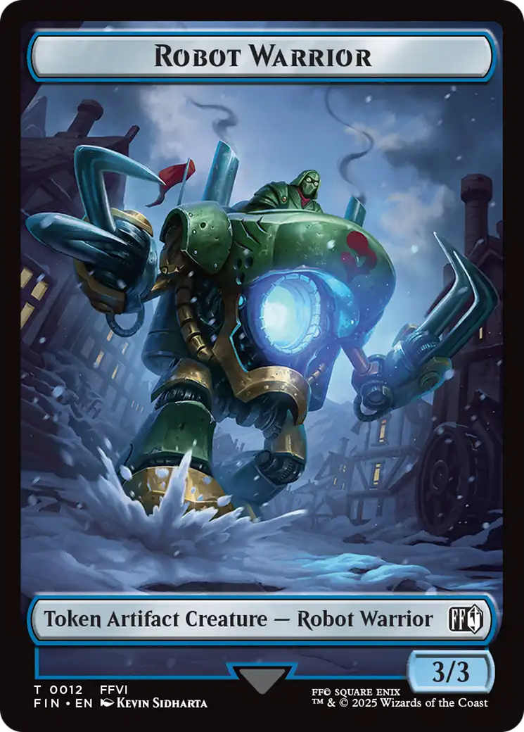 Robot Warrior (0012) // Copy (0001) Double-Sided Token [FINAL FANTASY Tokens] | Odin's Place