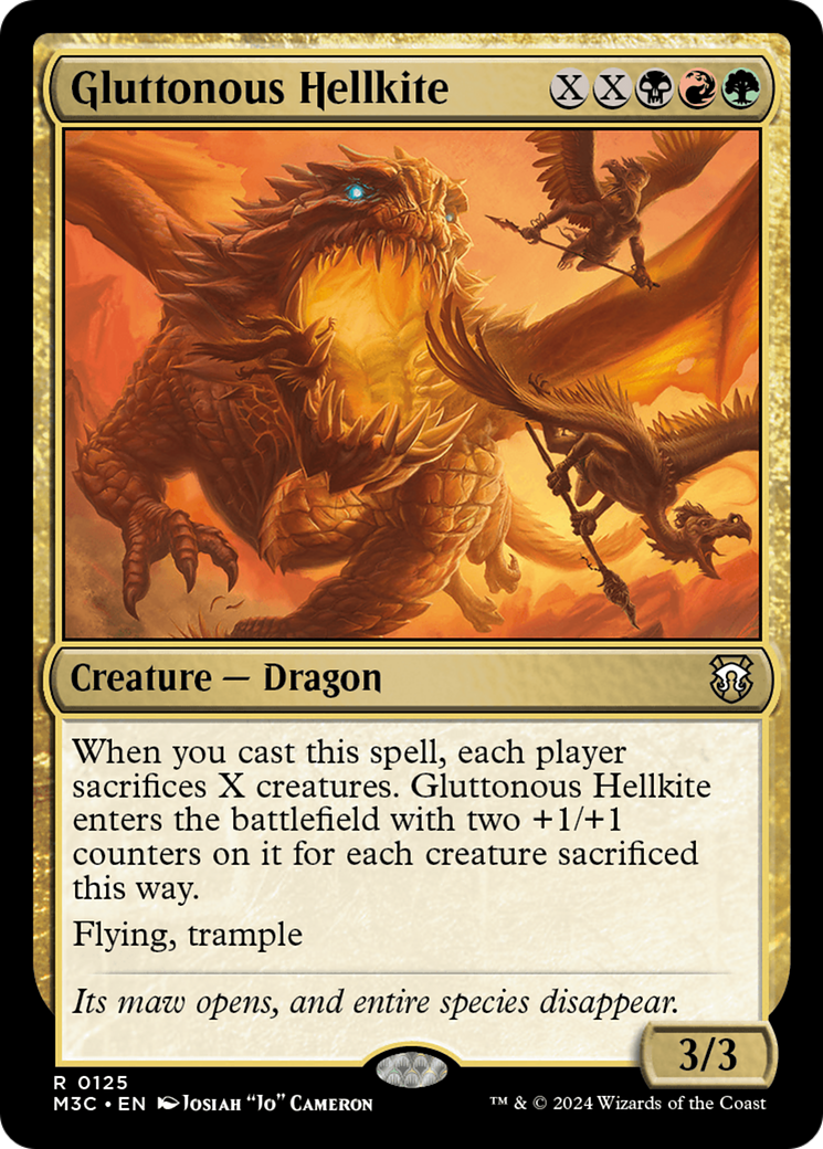 Gluttonous Hellkite [Modern Horizons 3 Commander] | Odin's Place