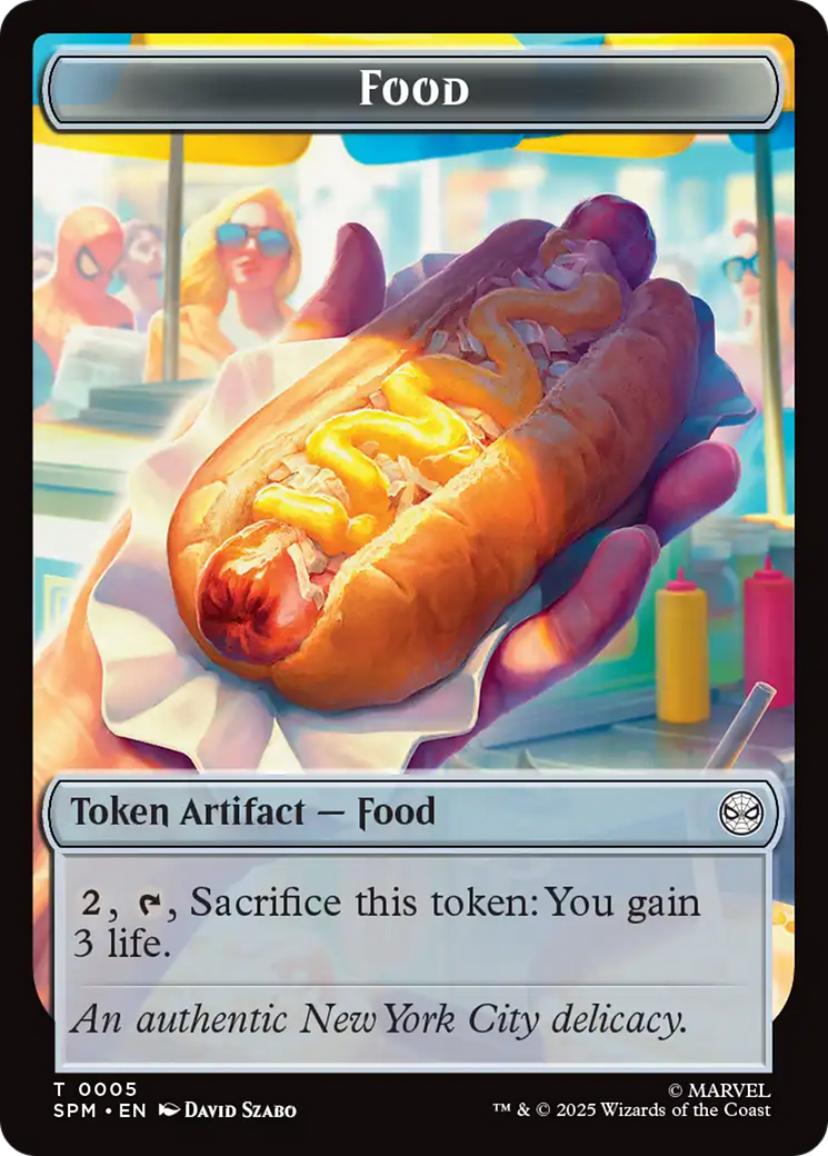 Spider // Food Double-Sided Token [Marvel's Spider-Man Tokens] | Odin's Place