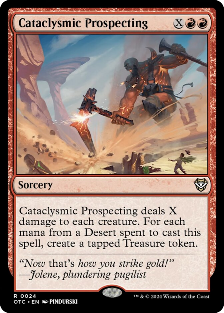 Cataclysmic Prospecting [Outlaws of Thunder Junction Commander] | Odin's Place