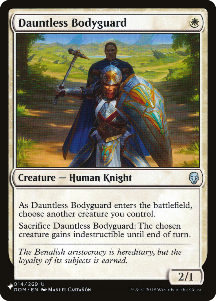 Dauntless Bodyguard [The List] | Odin's Place
