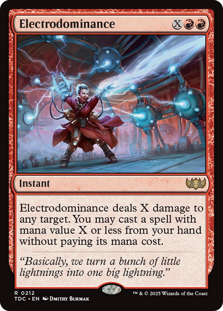 Electrodominance [Tarkir: Dragonstorm Commander] | Odin's Place