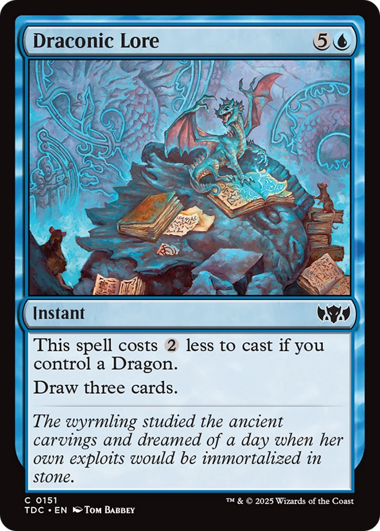 Draconic Lore [Tarkir: Dragonstorm Commander] | Odin's Place