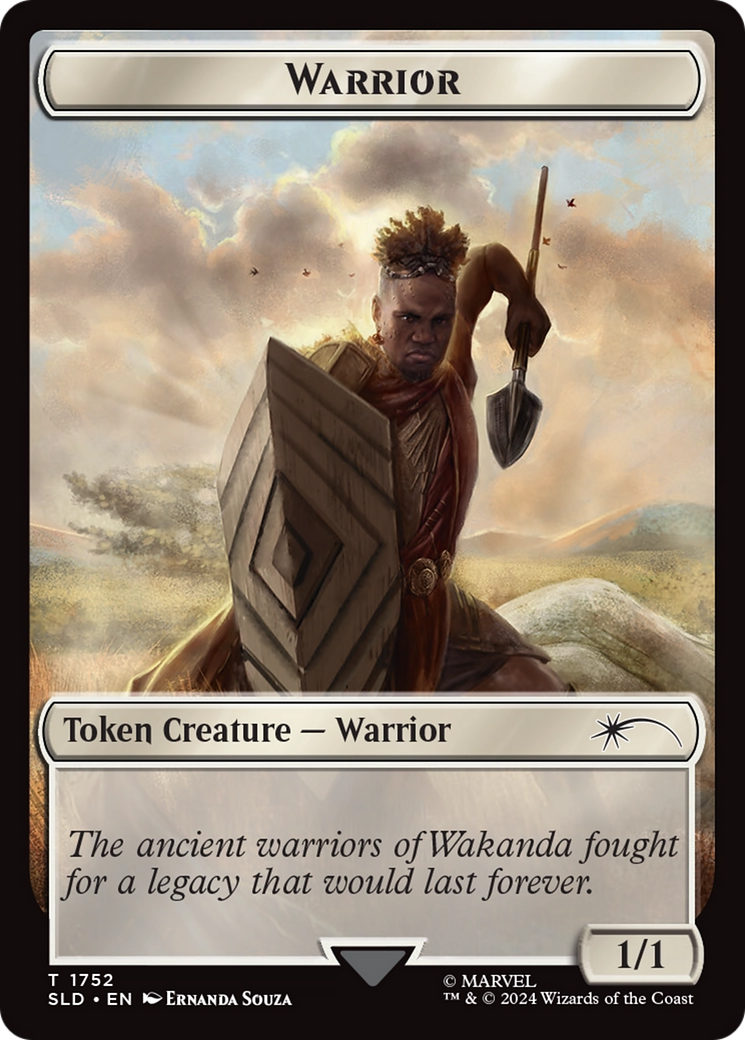 Warrior Token (Rainbow Foil) [Secret Lair Drop Series] | Odin's Place
