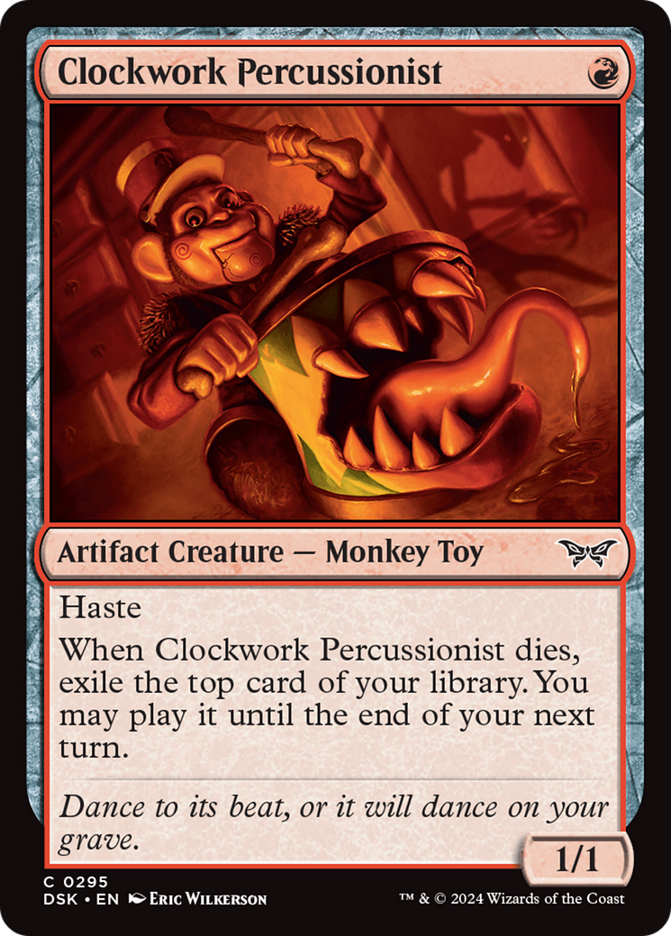 Clockwork Percussionist (0295) [Duskmourn: House of Horror] | Odin's Place