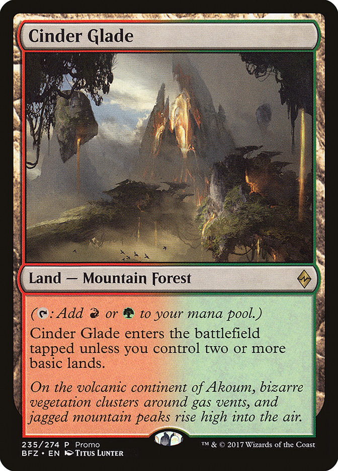 Cinder Glade (235) (Promo) [Standard Showdown Promos] | Odin's Place