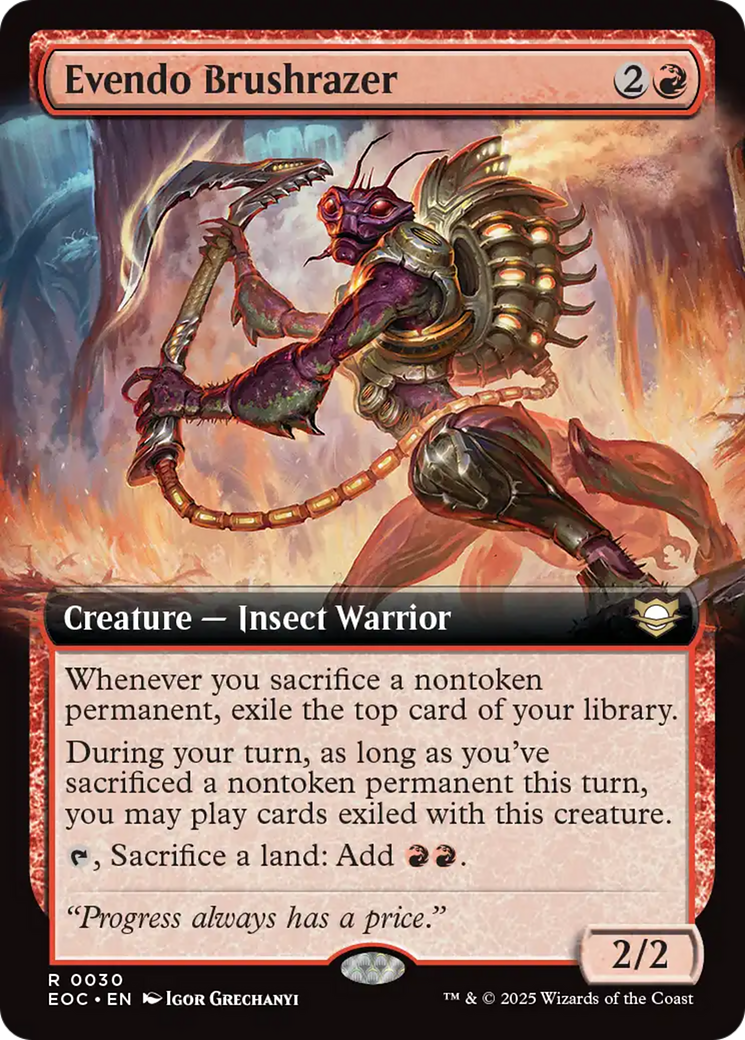 Evendo Brushrazer (Extended Art) [Edge of Eternities Commander] | Odin's Place