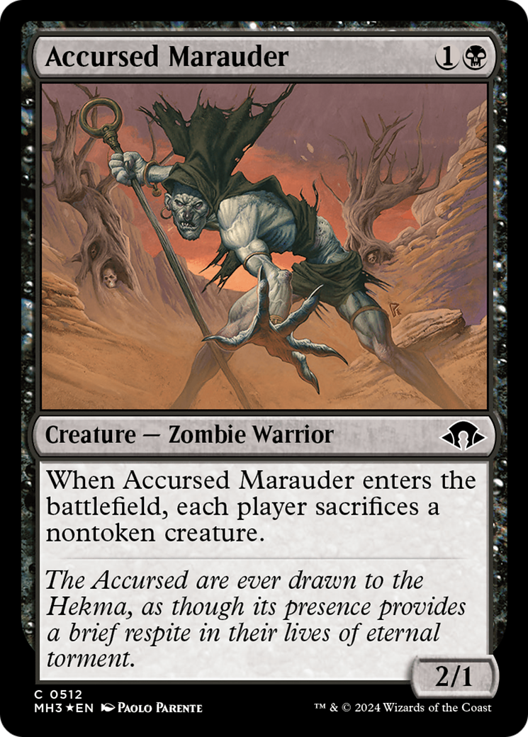 Accursed Marauder (Ripple Foil) [Modern Horizons 3] | Odin's Place