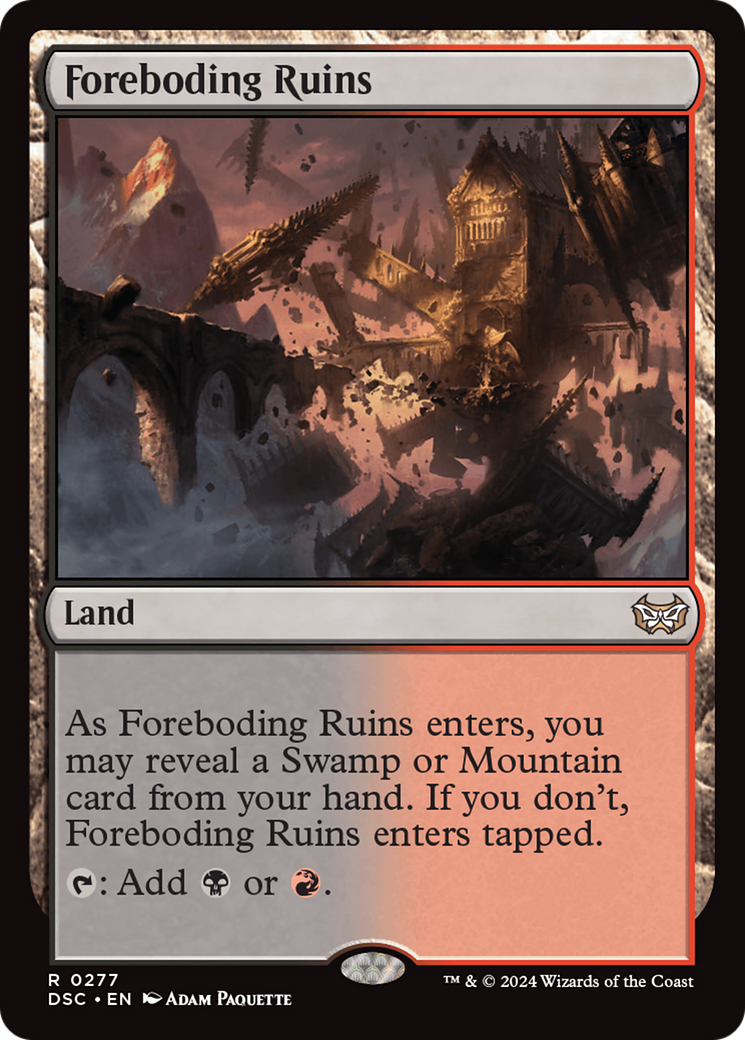 Foreboding Ruins [Duskmourn: House of Horror Commander] | Odin's Place