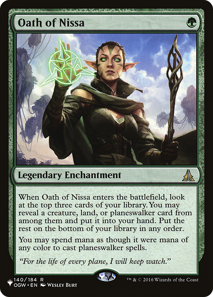 Oath of Nissa [The List] | Odin's Place