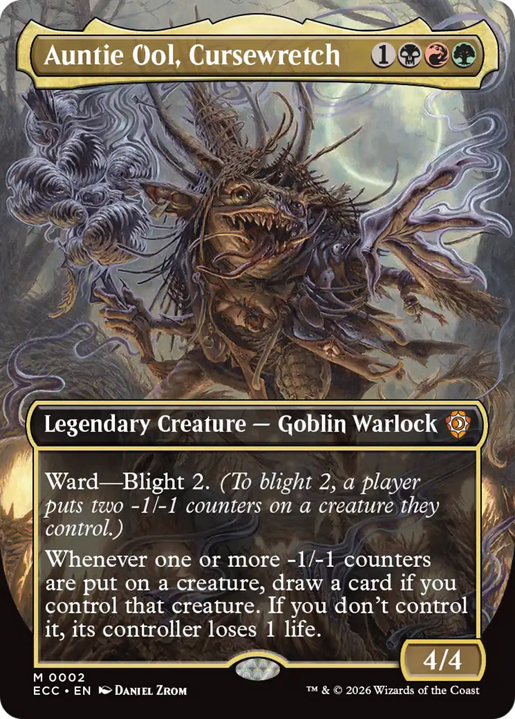 Auntie Ool, Cursewretch (Borderless) [Lorwyn Eclipsed Commander] | Odin's Place