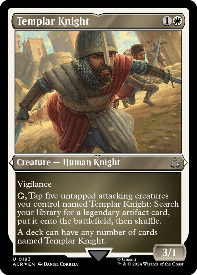 Templar Knight (Foil Etched) [Assassin's Creed] | Odin's Place