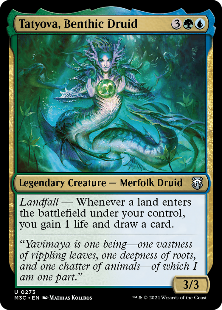 Tatyova, Benthic Druid (Ripple Foil) [Modern Horizons 3 Commander] | Odin's Place