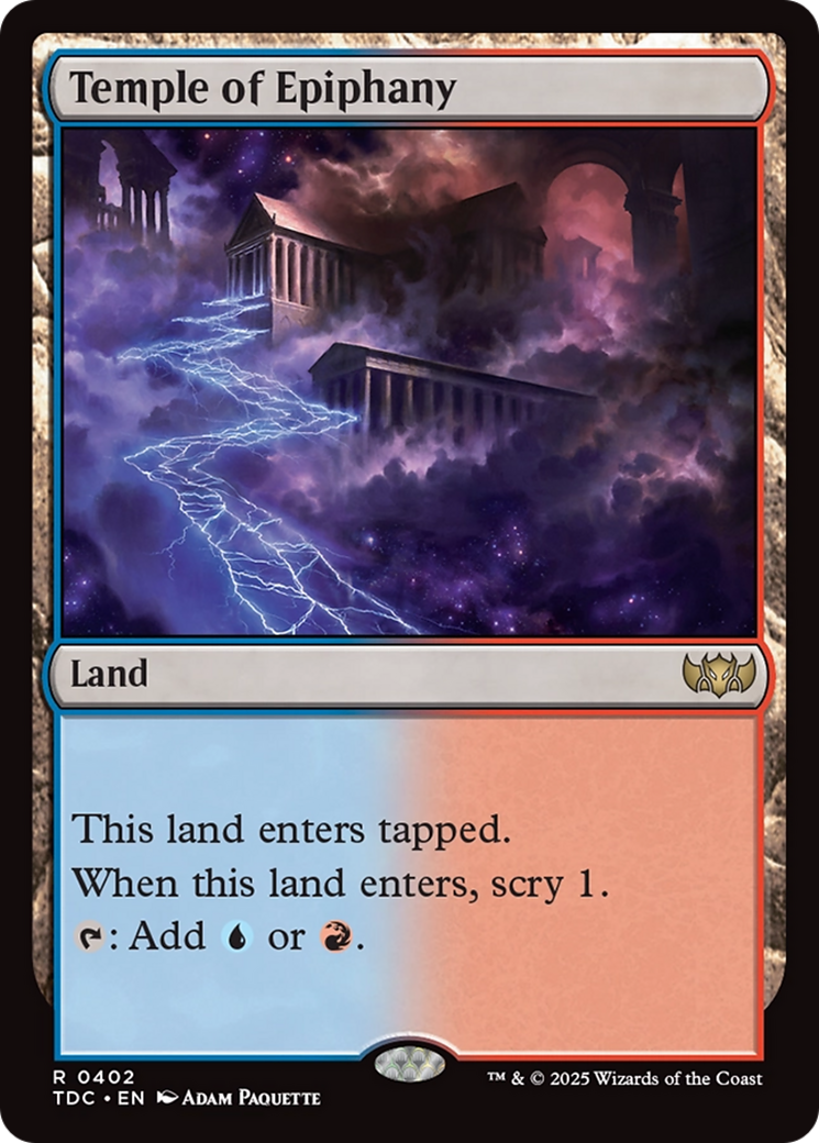 Temple of Epiphany [Tarkir: Dragonstorm Commander] | Odin's Place