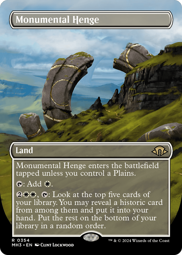 Monumental Henge (Borderless) [Modern Horizons 3] | Odin's Place