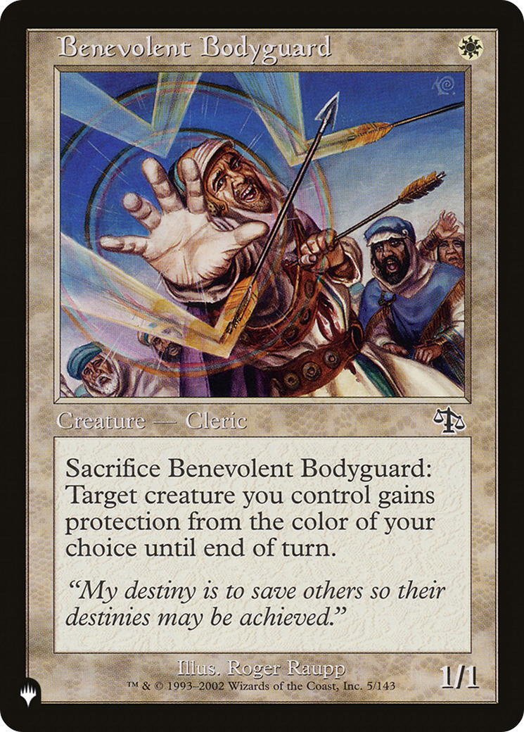 Benevolent Bodyguard [The List] | Odin's Place