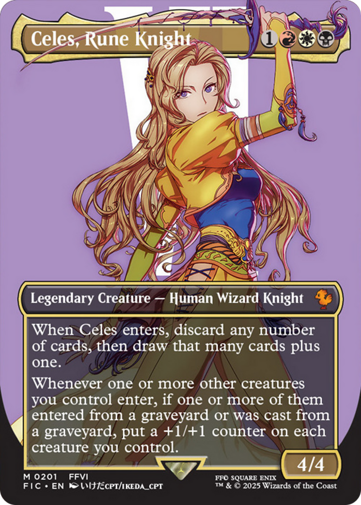 Celes, Rune Knight (Borderless) [FINAL FANTASY Commander] | Odin's Place