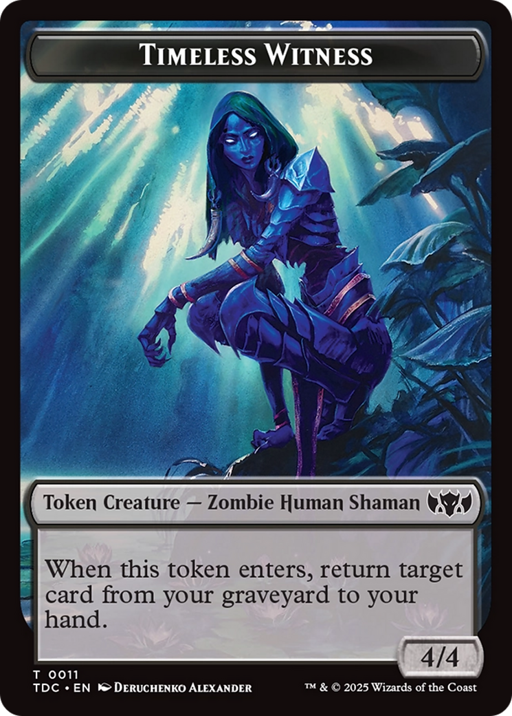 Goat // Timeless Witness Double-Sided Token [Tarkir: Dragonstorm Commander Tokens] | Odin's Place