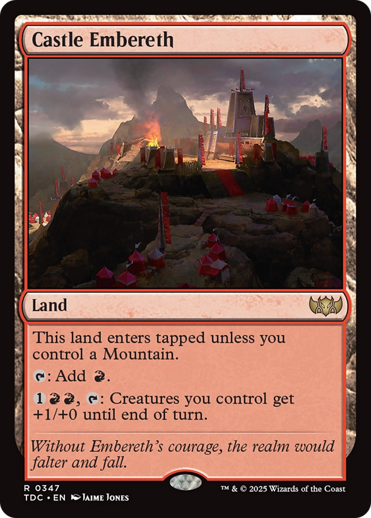 Castle Embereth [Tarkir: Dragonstorm Commander] | Odin's Place