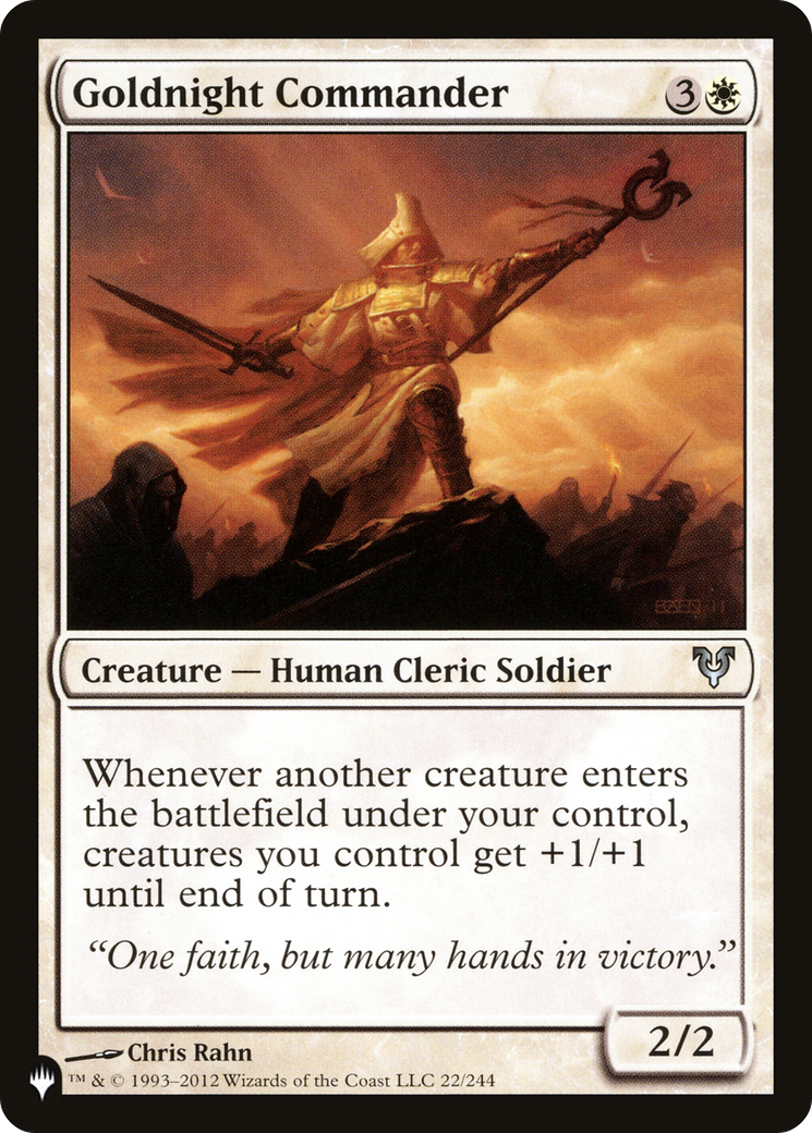 Goldnight Commander [The List] | Odin's Place