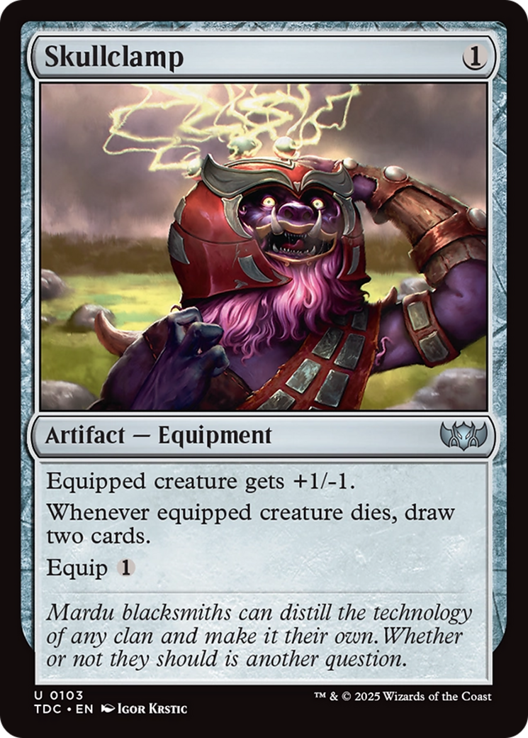 Skullclamp [Tarkir: Dragonstorm Commander] | Odin's Place