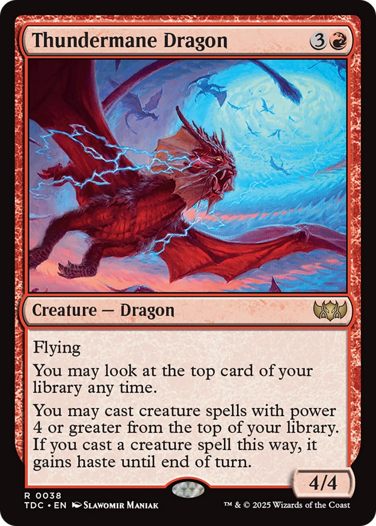 Thundermane Dragon [Tarkir: Dragonstorm Commander] | Odin's Place