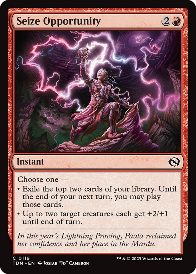 Seize Opportunity [Tarkir: Dragonstorm] | Odin's Place