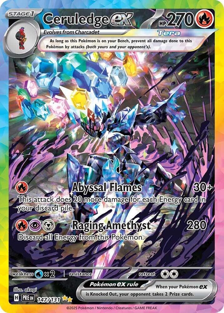 Ceruledge ex (147/131) [Scarlet & Violet: Prismatic Evolutions] | Odin's Place