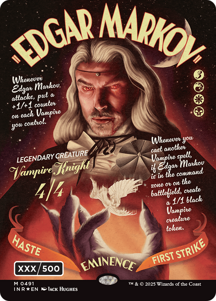 Edgar Markov (Showcase) (Serial Numbered) (Double Rainbow Foil) [Innistrad Remastered] | Odin's Place