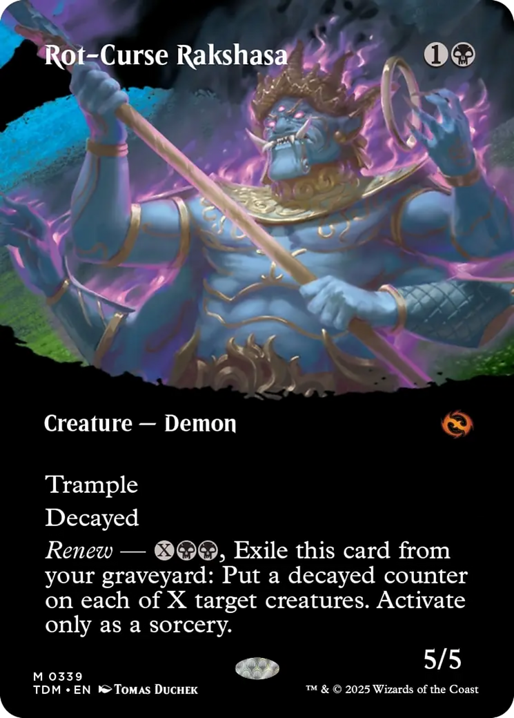 Rot-Curse Rakshasa (Borderless) [Tarkir: Dragonstorm] | Odin's Place