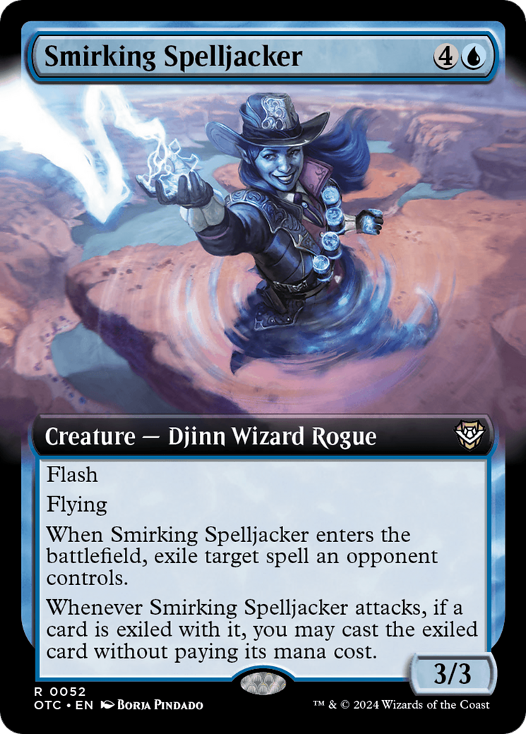 Smirking Spelljacker (Extended Art) [Outlaws of Thunder Junction Commander] | Odin's Place
