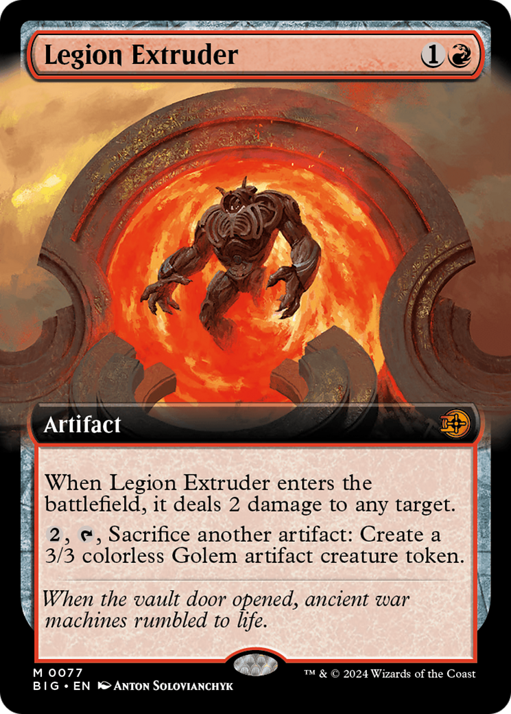 Legion Extruder (Extended Art) [Outlaws of Thunder Junction: The Big Score] | Odin's Place