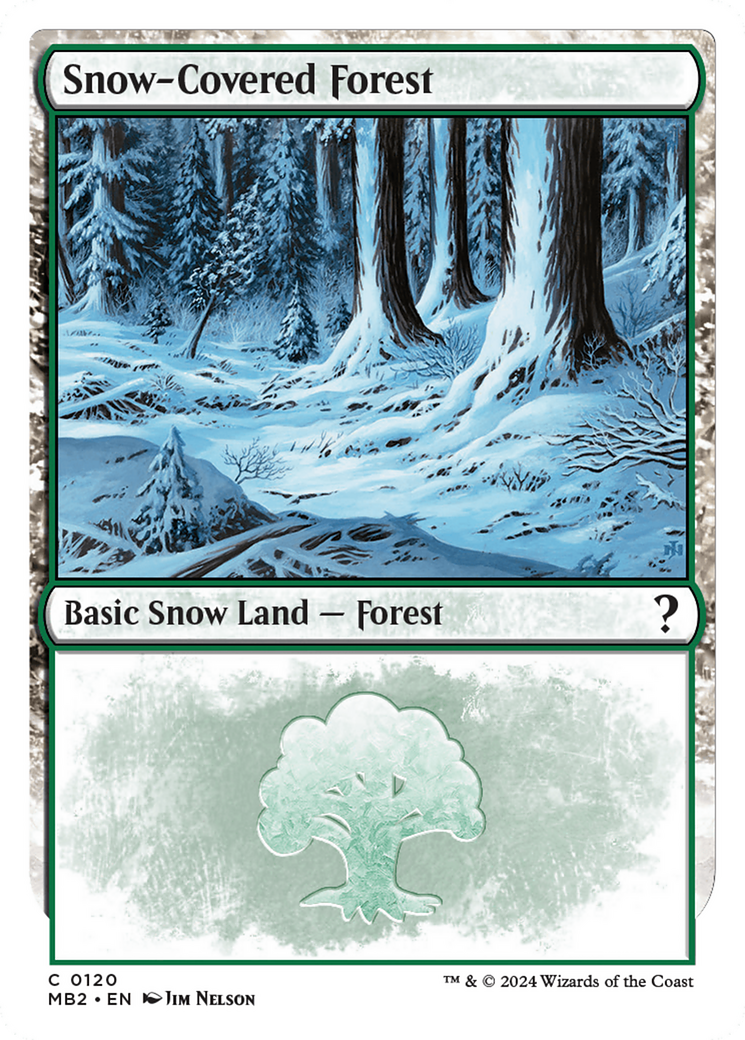 Snow-Covered Forest (White Border) [Mystery Booster 2] | Odin's Place