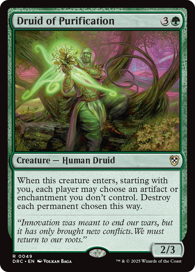 Druid of Purification [Aetherdrift Commander] | Odin's Place
