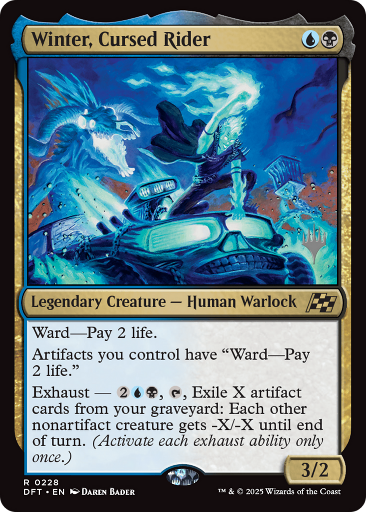 Winter, Cursed Rider (Promo Pack) [Aetherdrift Promos] | Odin's Place