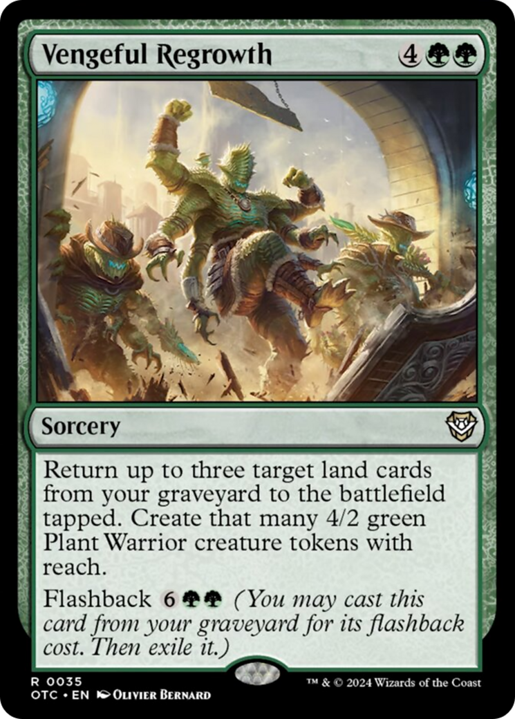 Vengeful Regrowth [Outlaws of Thunder Junction Commander] | Odin's Place