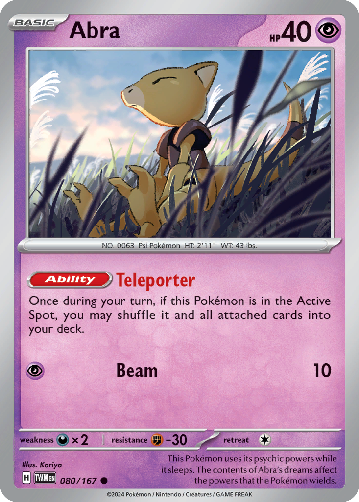 Abra (080/167) [Scarlet & Violet: Twilight Masquerade] | Odin's Place