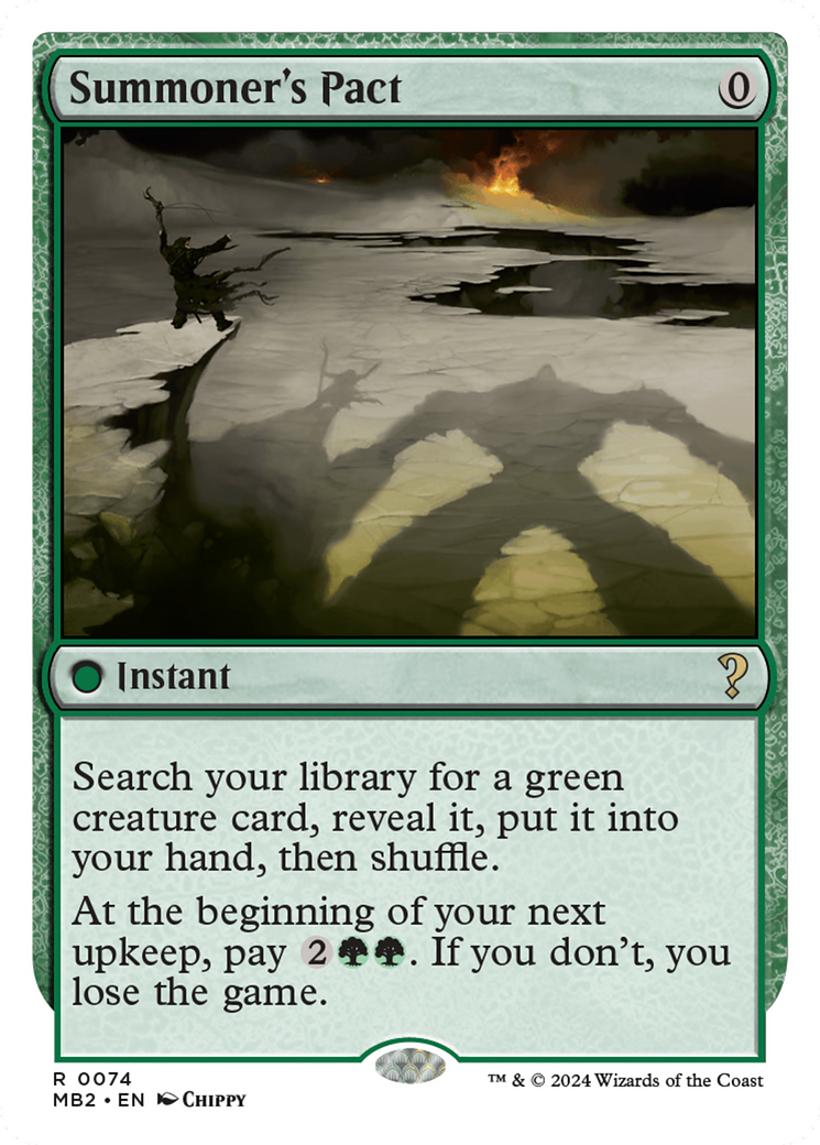 Summoner's Pact (White Border) [Mystery Booster 2] | Odin's Place