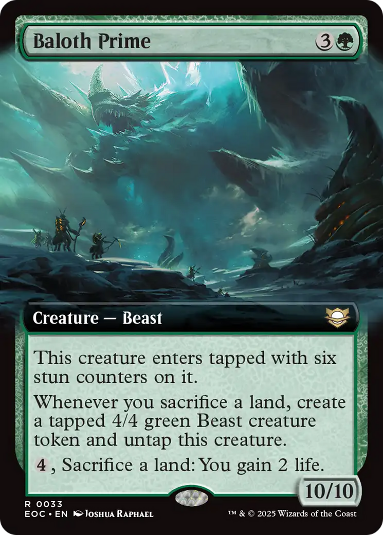 Baloth Prime (Extended Art) [Edge of Eternities Commander] | Odin's Place