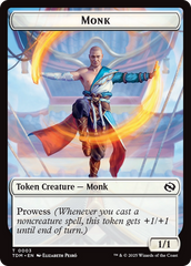 Elemental (0027) // Monk Double-Sided Token [Tarkir: Dragonstorm Commander Tokens] | Odin's Place