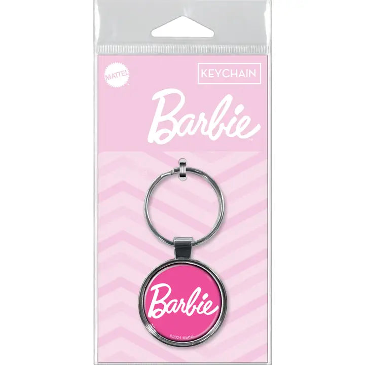 Barbie Logo On Pink Keychain | Odin's Place