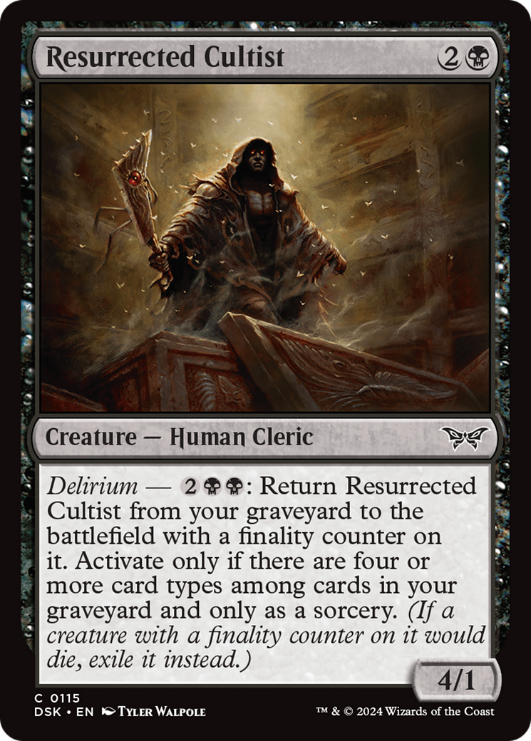 Resurrected Cultist [Duskmourn: House of Horror] | Odin's Place