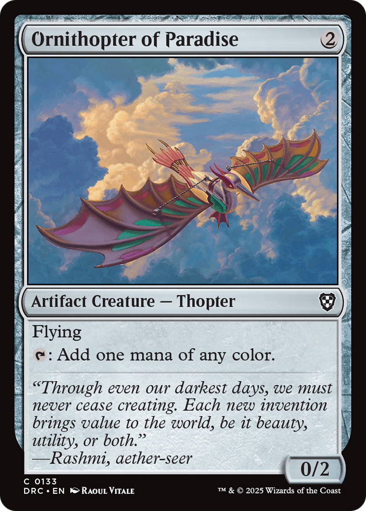 Ornithopter of Paradise [Aetherdrift Commander] | Odin's Place