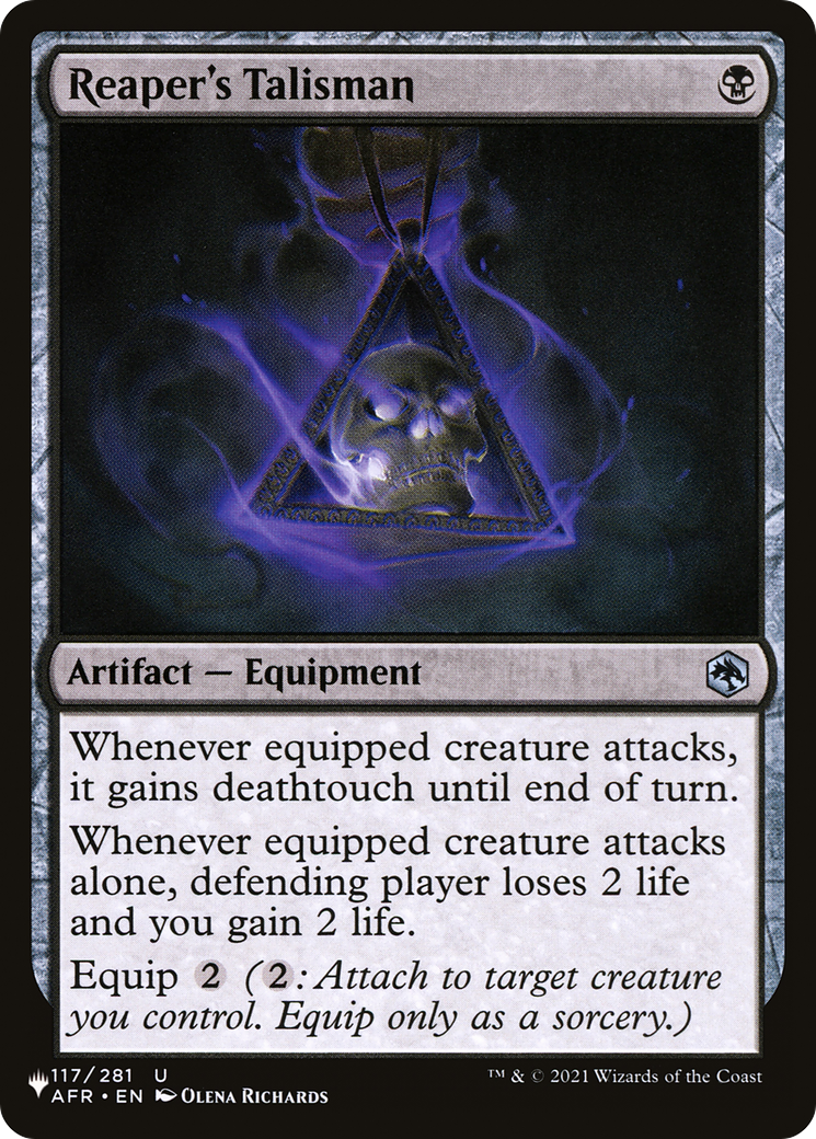 Reaper's Talisman [The List] | Odin's Place