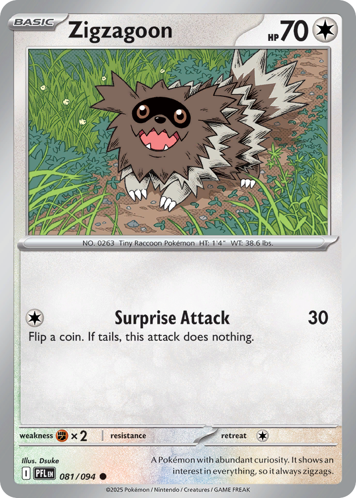 Zigzagoon (081/094) [Mega Evolution: Phantasmal Flames] | Odin's Place
