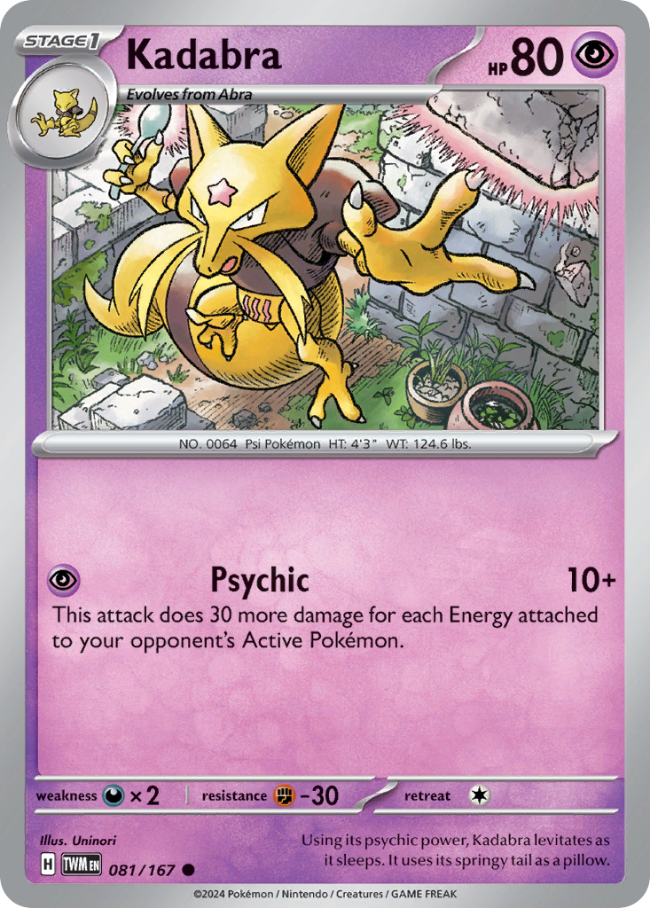 Kadabra (081/167) [Scarlet & Violet: Twilight Masquerade] | Odin's Place