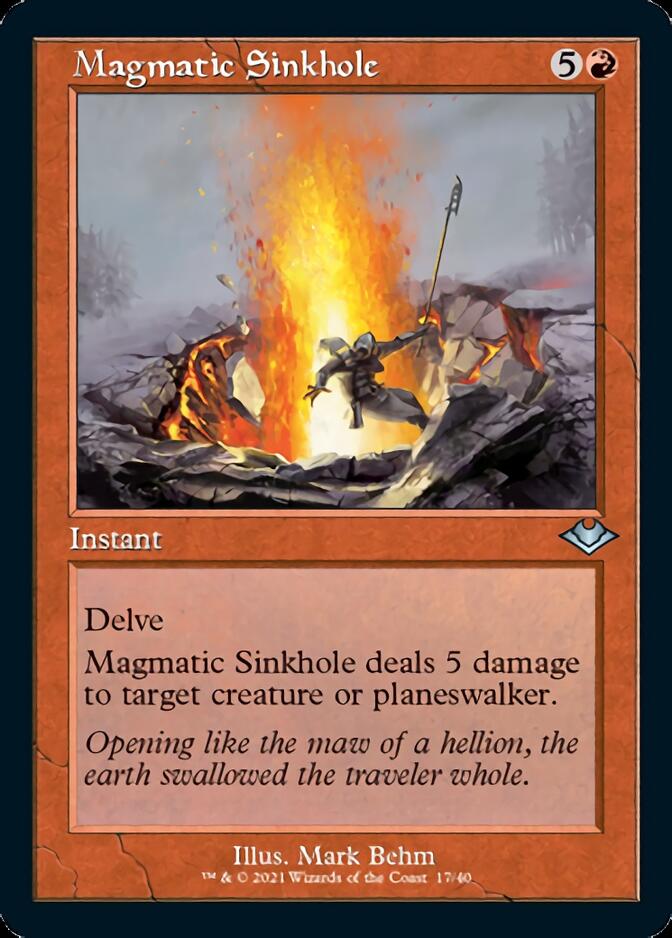 Magmatic Sinkhole (Retro Foil Etched) [Modern Horizons] | Odin's Place