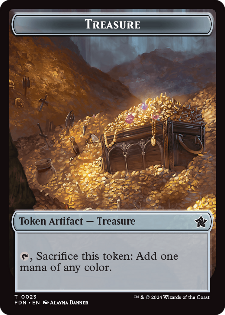 Food // Treasure Double-Sided Token [Foundations Tokens] | Odin's Place