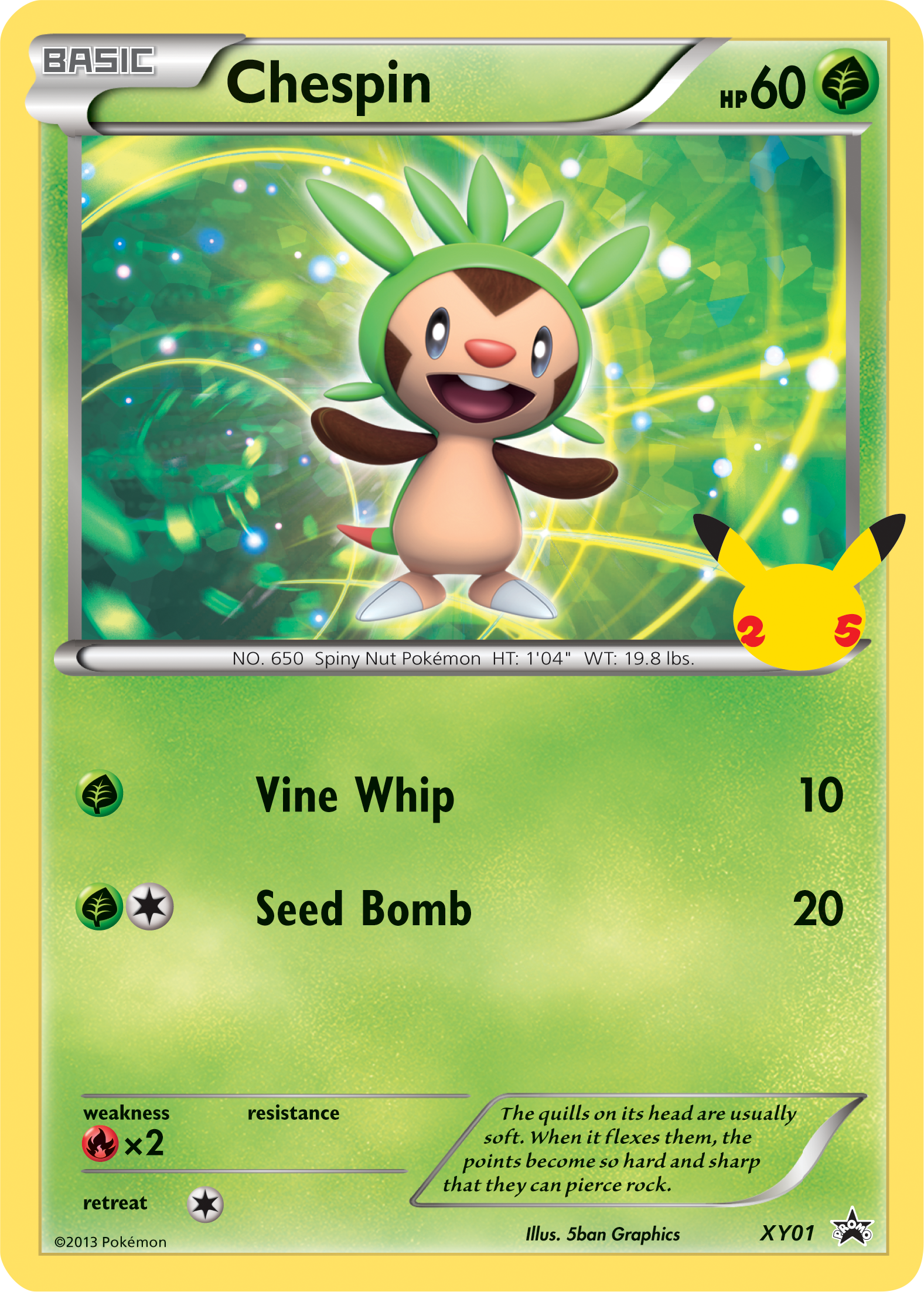 Chespin (XY01) (Jumbo Card) [First Partner Pack] | Odin's Place